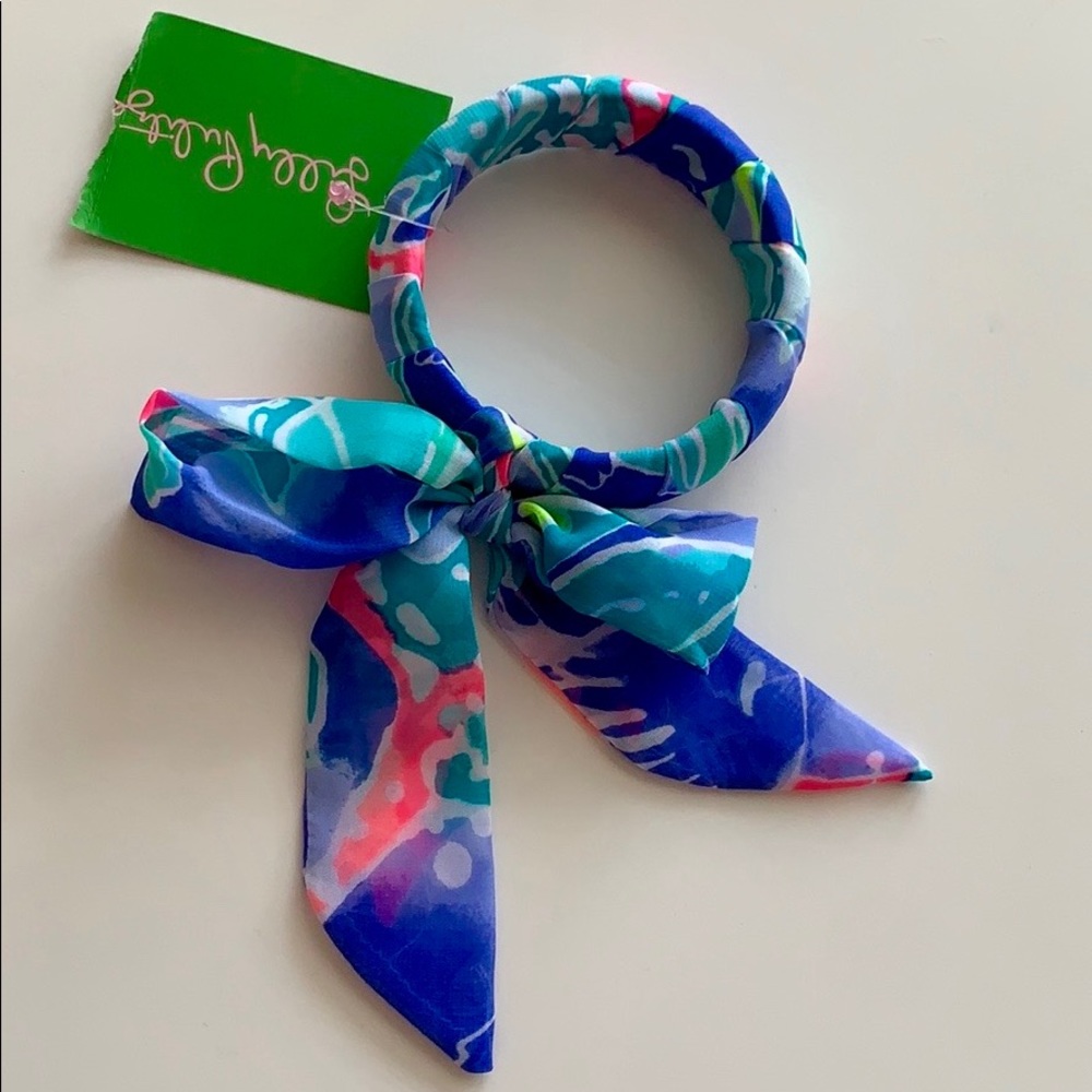 Lilly Pulitzer fabric wrapped bangle